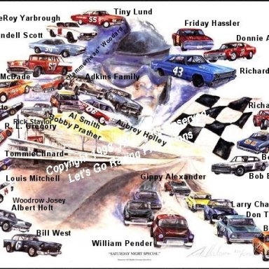 Middle Georgia Raceway Commemorative Print - With Drivers Names