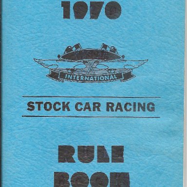 1970 NASCAR rule book