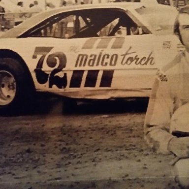 Larry Moore in Bobby Korn's car