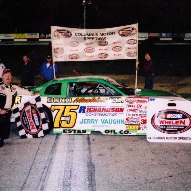 Feature Win (#298), Columbus Motor Speedway 35 Lap, April 26, 2008