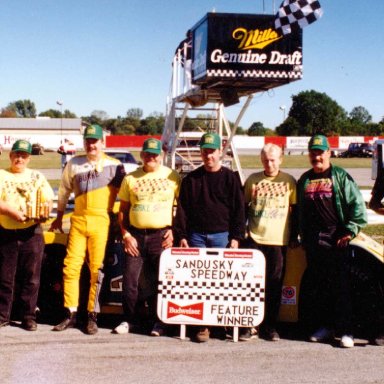 Feature Win (#255),  50 Lap Cavalcade, Sandusky Speedway, Oct 2, 1994