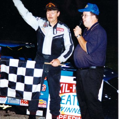 Feature Win (#281), Main Event Qualifier 100 Lap, Kil-Kare Speedway, Jul 21, 2000