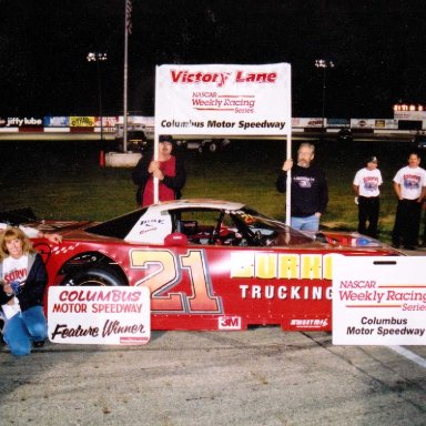 Feature Win (#284), 40 Lap, Columbus Motor Speedway, Aug, 4, 2001