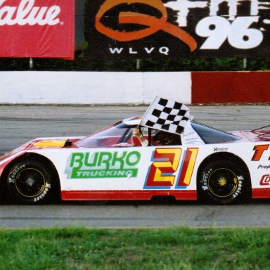 Feature Win (#283), 40 Lap, Columbus Motor Speedway, July 14, 2001