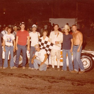 Feature Win (#45), First Annual Raymond Scherer Memorial 100 Lap, July 19, 1980
