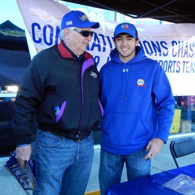 Tim Leeming and Chase Elliott