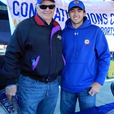 Tim Leeming and Chase Elliott
