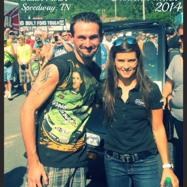 Joshua Wright and Danica Patrick