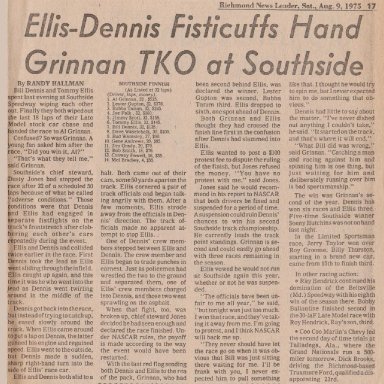 AUGUST 8, 1975 ELLIS-DENNIS FISTICUFFS