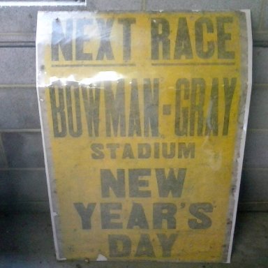 Poster Bowman Gray Stadium