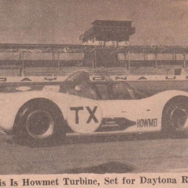 # TX  HOWMET TURBINE  24 HRS. OF DAYTONA, DAYTONA  SPEEDWAY 1968 PHOTO