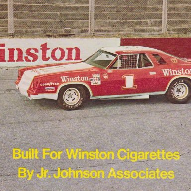 WINSTON NUMBER 1 SHOW CAR 1975 CHEVELLE LAGUNA POST CARD OO1A  FRONT