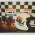 #7 ALAN  KULWICKI ZEREX RACE HELMET, RACE SHOES 04 001