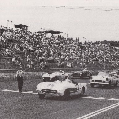 1950'S CORVETTES AND T-BIRDS RACING AT MARTINSVILLE SPEEDWAY 500 - 00