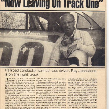 Ray Johnstone Racing Career 001