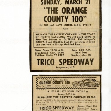 TRICO Speedway Bounty on Corvair