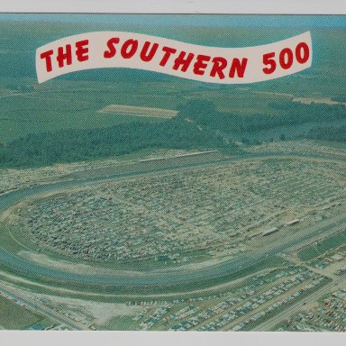 1962 SOUTHERN 500, DARLINGTON RACEWAY, S.C. POST CARD FRONT