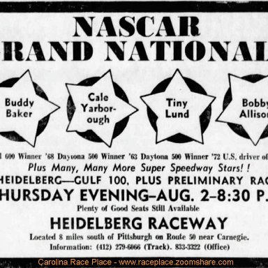 Grand National East Race - Aug 2nd,1973