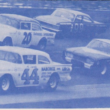 TS04A1 #44 AL TASNADY FORD, #20 KEN RUSH TARHEEL SPEEDWAY, #99 FIREBALL ROBERTS 1961 FORD, #16 JOHNNY GOUVELA FORD, 1964 200 Mile Modified-Sportsman race at Daytona  PHOTO