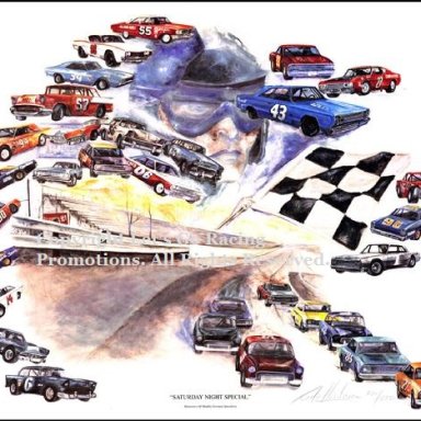 Middle Georgia Raceway - Print By Georgia Sports Artist Pete Henderson