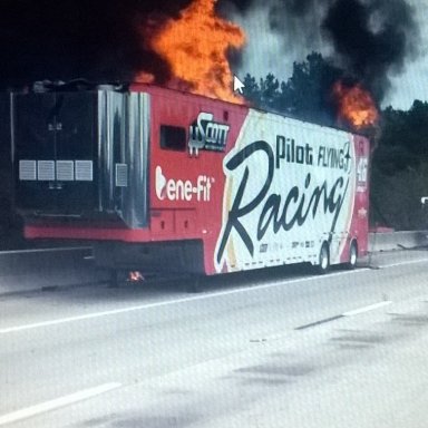 Car 46 trailer fire on I 20