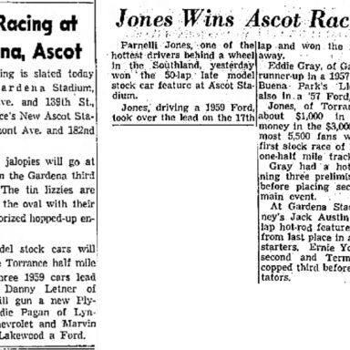 Parnelli Jones - 1959 Ascot Park