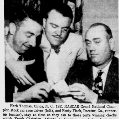 1952 Daytona banquet Herb Thomas Fonty Flock