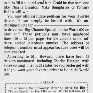 World 600 nomination form