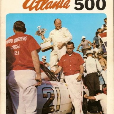 1968 Atlanta 500 program