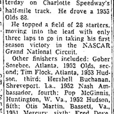 1953 Charlotte Speedway