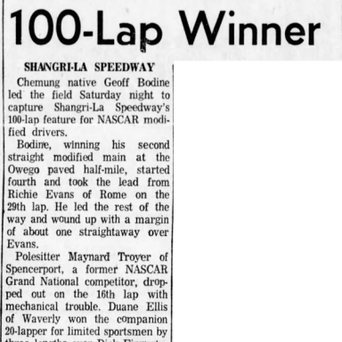 1974 Shangri-La - Geoff Bodine