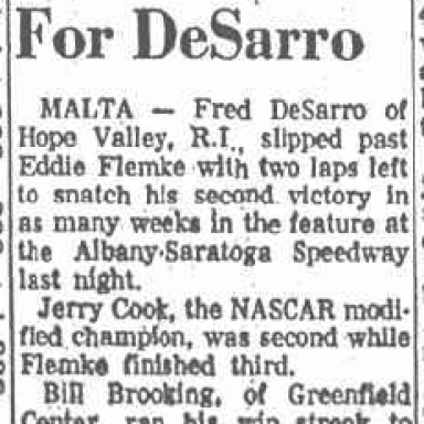 1973 Albany-Saratoga - Fred DeSarro