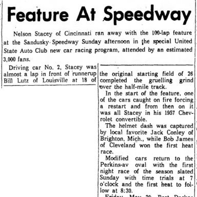 May 17, 1959 - Sandusky Speedway