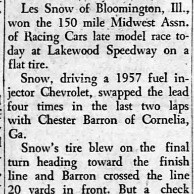 May 26, 1957 Lakewood Speedway