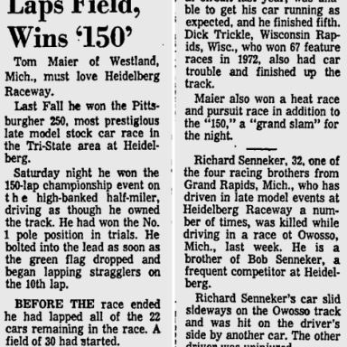 June 2, 1973 Heidelberg Speedway