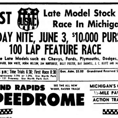 June 3, 1966 Grand Rapids Speedrome