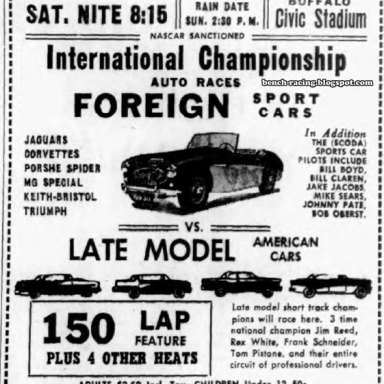 June 15, 1957 Buffalo Civic Stadium