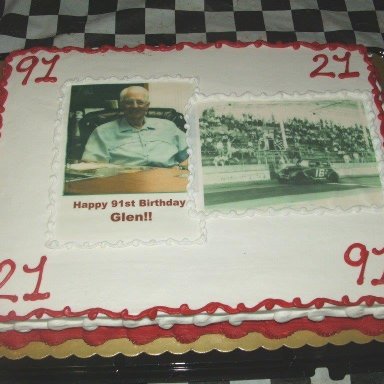 Glen Wood 91 Birthday Cake