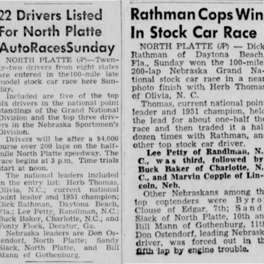 July 26, 1953 Nebraska State Fairgrounds