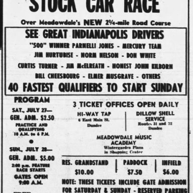 July 28, 1963 Meadowdale International Raceway