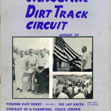 Carolina Dirt Track Circuit Magazine August 1969