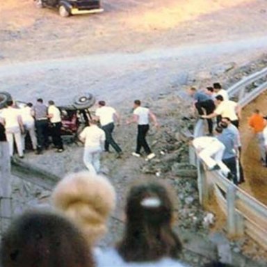 Gene Glover crash, Kingsport Speedway, 1968