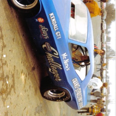 Gary Dyer in the Mr. Norm Challenger funny car