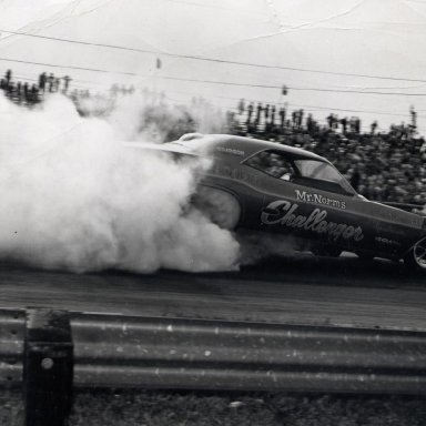Gary Dyer in the Mr. Norm Challenger funny car