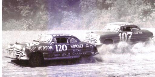 #120 Dick Rathman & #107 Bruce Atchley At Occoneechee Speedway On June ...