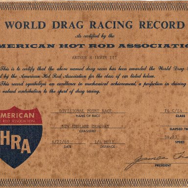 AHRA Record