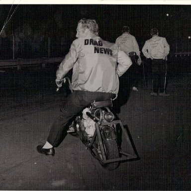 Dad on mini bike