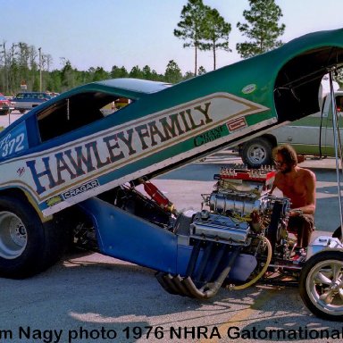 Frank Hawley 1976 NHRA Gatornationals