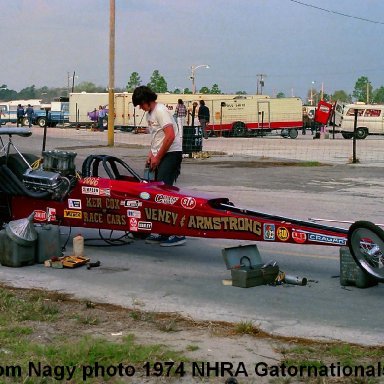 Dale Armstrong 1974 NHRA Gatornationals