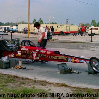 Dale Armstrong 1974 NHRA Gatornationals